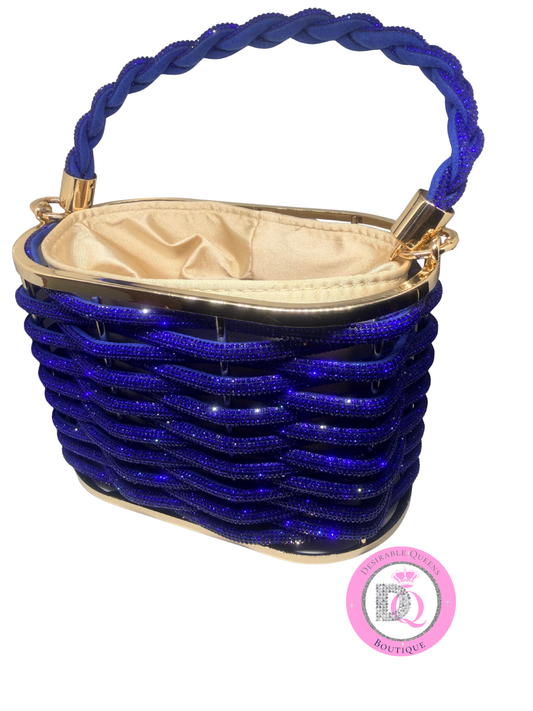 Royal Blue Diamond Handbag